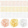 300Pcs 3 Colors Brass Curved Tube Beads KK-DC0004-29-1