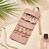 Rectangle PU Leather with Microfiber Jewelry Rolls ABAG-WH0072-013-4