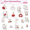 36Pcs 18 Style Alloy Enamel Pendants FIND-SZ0001-11-2