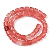Cherry Quartz Glass Beads Strands G-G275-D03-10x10mm-3