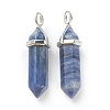 Natural Sodalite Pointed Pendants X-G-M378-01P-A18-2