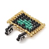 Handmade Loom Pattern Seed Beads PALLOY-MZ00158-4