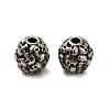 Retro Rondelle Skull 316 Stainless Steel European Large Hole Beads LS-STAS-F072-05-01-1