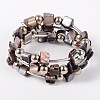 Shell Beads Wrap Bracelets BJEW-JB01609-2