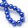Baking Painted Pearlized Glass Pearl Round Bead Strands X-HY-Q003-10mm-28-4
