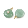Natural Green Aventurine Pendants X-KK-B157-42E-06-2
