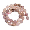 Natural Violet Strawberry Quartz Beads Strands G-N342-149I-05-3
