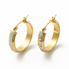 Crystal Rhinestone Hoop Earrings EJEW-M214-16D-G-2