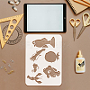 4Pcs 4 Styles PET Hollow Out Drawing Painting Stencils DIY-WH0394-0298-3