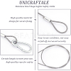 Unicraftale 8Pcs 2 Style 304 Stainless Steel Stage Lights Safety Cable FIND-UN0001-50-5