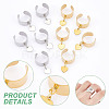 304 Stainless Steel Open Cuff Finger Rings RJEW-UN00012-5