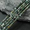 Natural Moss Agate Bead Strands G-K146-07-3mm-1