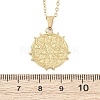 Demon Goat Pentagram 304 Stainless Steel Pendant Necklaces NJEW-M096-39G-3
