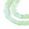Frosted Transparent Glass Beads Strands GLAA-N054-4mm-07-3