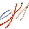 Adjustable Nylon Cord Slider Bracelet Making MAK-F026-A-P-4