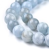 Natural Aquamarine Beads Strands G-F641-02-6mm-01A-4