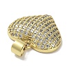 Rack Plating Brass Micro Pave Clear Cubic Zirconia
 Pendants KK-R163-03G-2