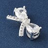 Brass Micro Pave Cubic Zirconia Pendants KK-A253-05S-2