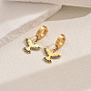 Metal Bird 201 Stainless Steel Hoop Earrings for Women Daily Versatile Jewelry SE6238-3-6