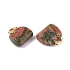 Natural Unakite Pendants G-Q602-01G-03-2