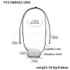 304 Stainless Steel Pendant Adjustable Black Waxed Cord Necklaces for Women FS-WGE3E56-05-1