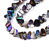 Electroplate Glass Beads Strands EGLA-N002-06E-3