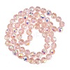 Transparent Electroplate Glass Beads Strands EGLA-N002-34C-B07-2