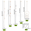 5Pcs 5 Styles Cotton Macrame Plant Hangers AJEW-GA0007-83-2