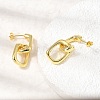 Brass Stud Dangle Earrings KK-CBAB173-01G-3