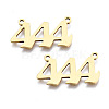 201 Stainless Steel Pendant Links STAS-S110-115G-04-1