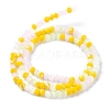 Glass Beads Strands EGLA-A034-M4mm-28-4