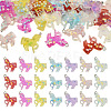 28Pcs 7 Colors Transparent Resin Pendants RESI-TA0002-20-11