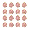 Golden Plated Alloy Enamel Charms ENAM-S118-07J-2