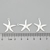 Starfish/Sea Stars Brass Pendants KK-L134-11S-3