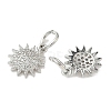 Brass Micro Pave Cubic Zirconia Pendants KK-D386-16P-02-2
