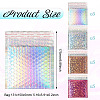 20Pcs 4 Colors Double-faced Laser Bubble Packaging Bags AJEW-TA0001-87-4
