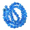 Dyed Natural Malaysia Jade Star Beads Strands G-Z080-A01-01-3