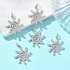 SHEGRACE Brass Micro Pave Clear Cubic Zirconia Pendants XGRQ3P601-635P-4