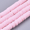 Handmade Polymer Clay Beads Strands CLAY-R089-6mm-071-1