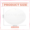 4Pcs Round Acrylic Coaster AJEW-LP0006-83-2