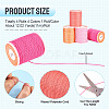 4 Rolls 4 Colors Round Waxed Polyester Cord YC-TA0001-27A-3
