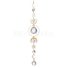 Glass Teardrop Window Hanging Suncatchers HJEW-JM04515-01-2