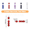 6 Set 5 Styles Natural Mixed Gemstone Pendants FIND-FH0005-66-2