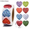 Heart Shaped Stickers Roll DIY-K027-A16-3