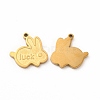 Ion Plating(IP) 304 Stainless Steel Pendant Enamel Settings STAS-F291-01G-1