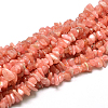 Grade A Natural Rhodochrosite Chip Beads Strands X-G-E271-93-1