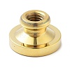 Golden Tone Wax Seal Brass Stamp Heads STAM-P002-01G-07-2