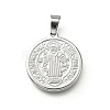 304 Stainless Steel Pendants STAS-A053-24A-P-1