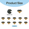 1 Bag Pointed Back Glass Rhinestone Cabochons RGLA-TADJ0001-01A-03-3