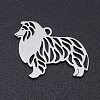 Non-Tarnish 304 Stainless Steel Dog Pendants A-STAS-N090-JN854-1-1